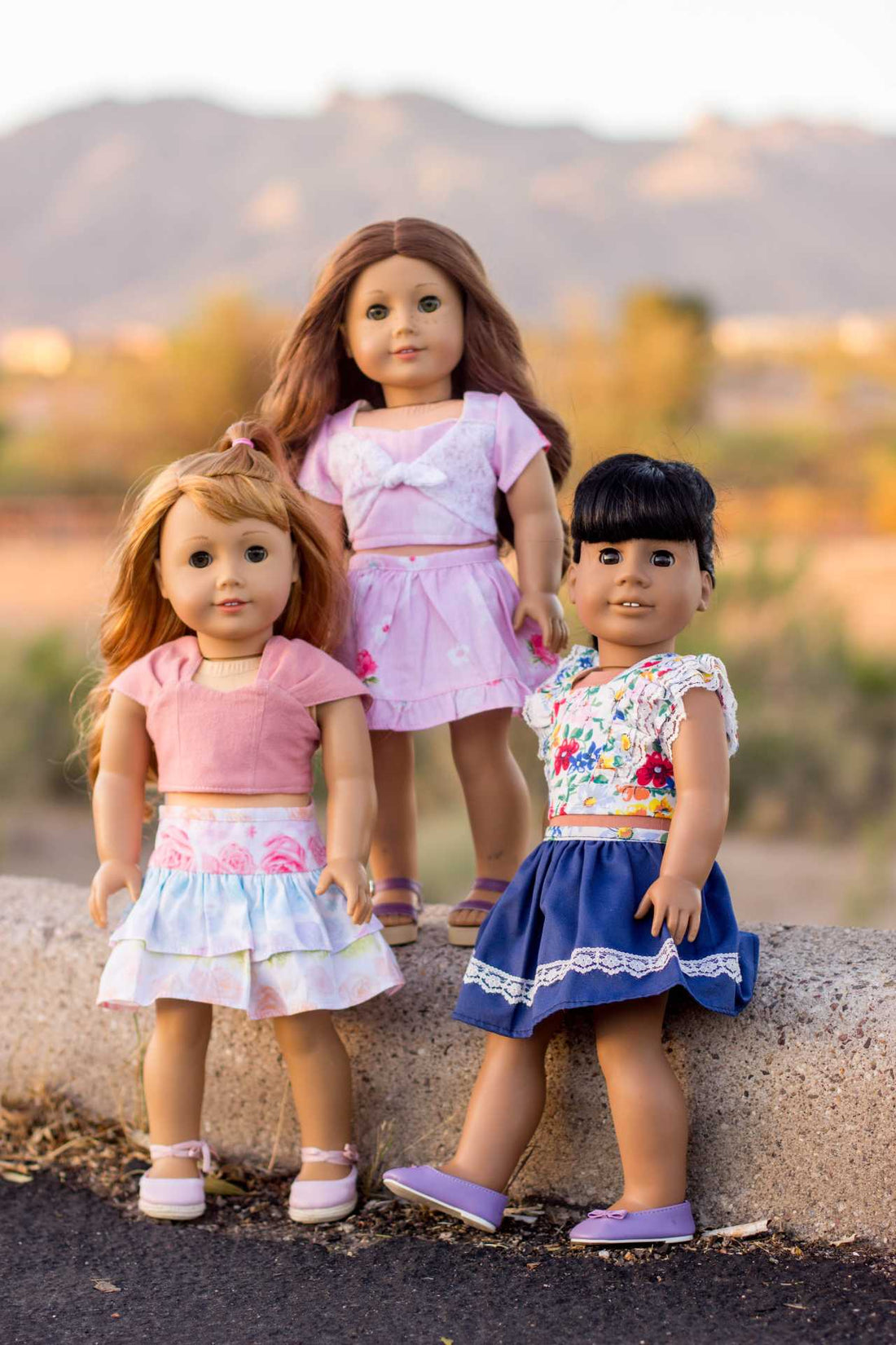 How to Turn an 18-inch Doll Dress Pattern into a Top and Skirt Outfit