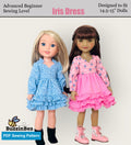Iris Dress for 14-15-inch Dolls PDF Sewing Pattern
