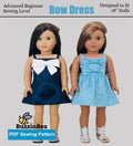Bow Dress for 18-inch Dolls PDF Sewing Pattern