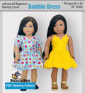 Bubble Dress for 18-inch Dolls PDF Sewing Pattern