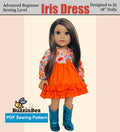 Iris Dress for 18-inch Dolls PDF Sewing Pattern