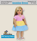 Jasmine Dress 18-inch Doll Clothes PDF Sewing Pattern