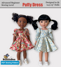 Puffy Dress for 14-inch Dolls Clothes PDF Sewing Pattern