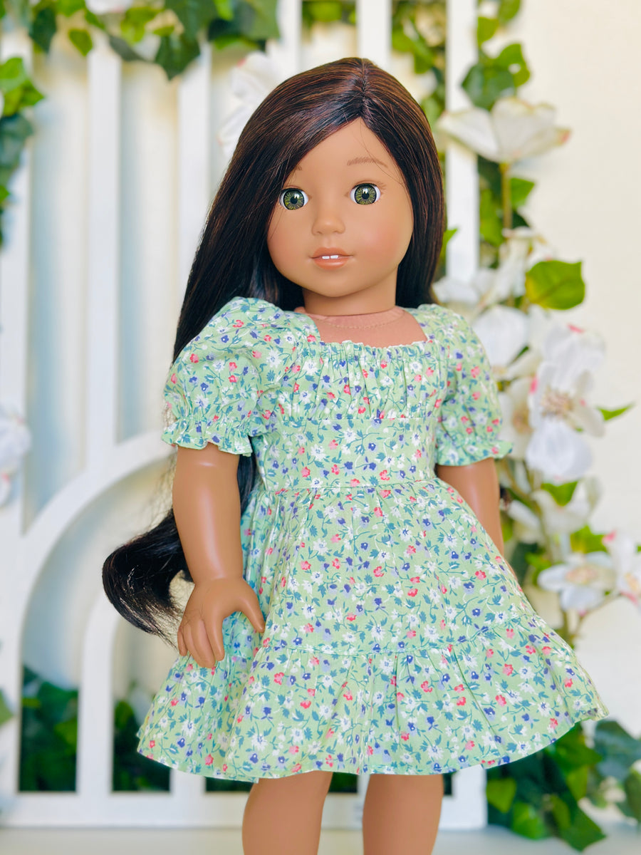 Hyacinth Dress 18-inch Doll Clothes PDF Sewing Pattern