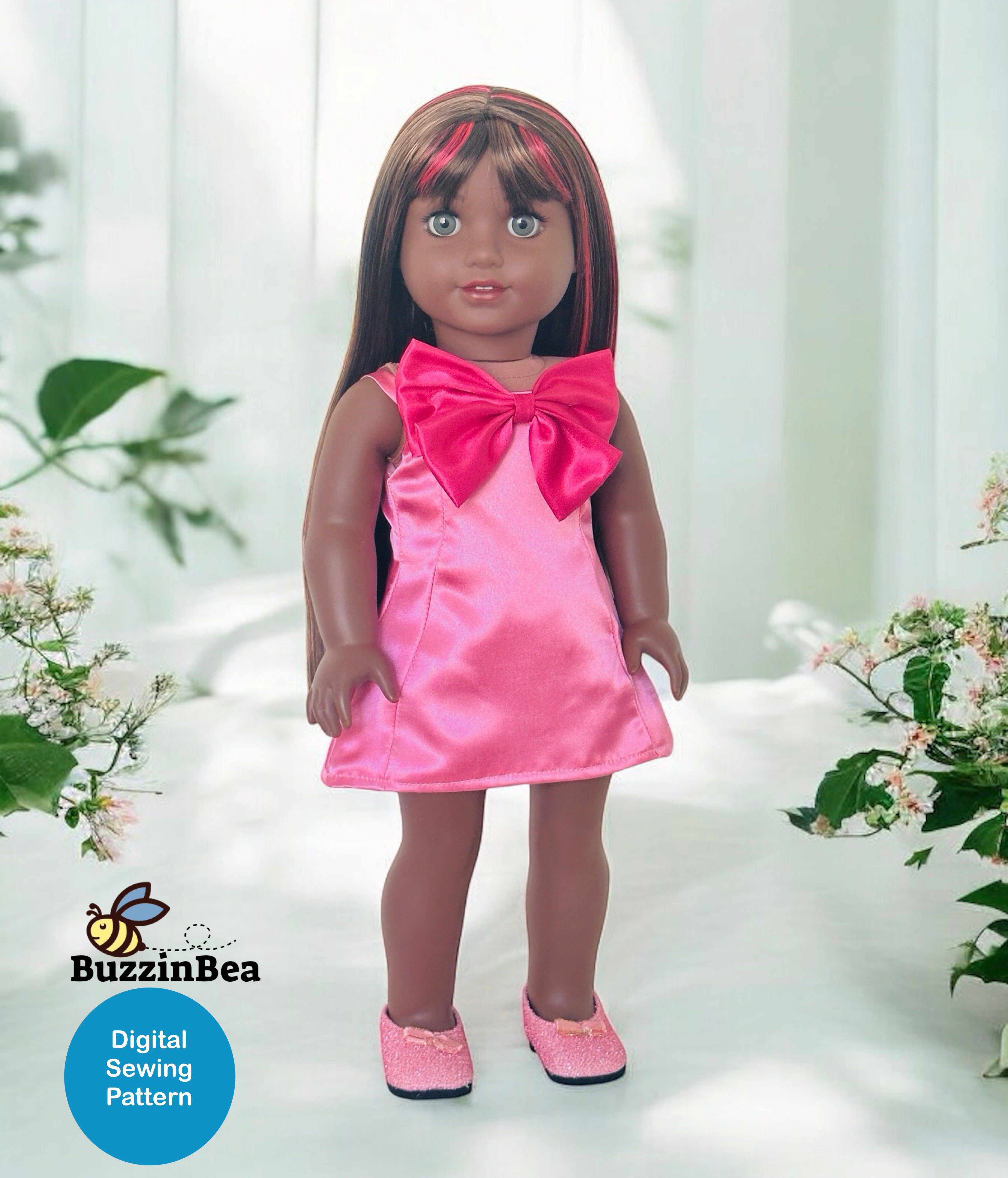 Bow Dress for 18-inch Dolls PDF Sewing Pattern