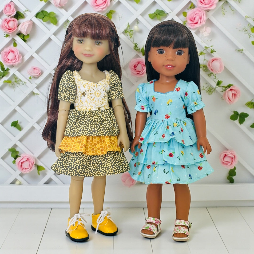 Daphne Dress for 14.5-inch Dolls PDF Sewing Pattern