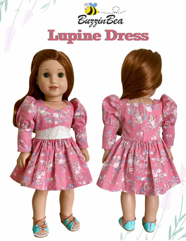 Tiered Dress for 18-inch Dolls PDF Sewing Pattern – BuzzinBea Doll Sewing  Patterns