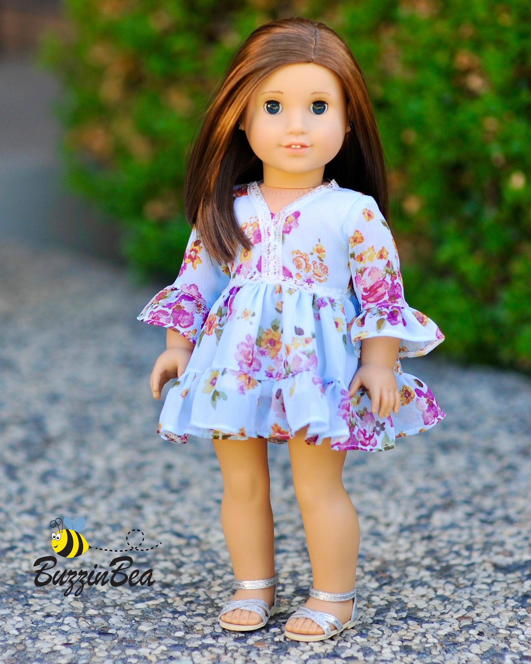 Primrose Dress 18-inch Doll Clothes PDF Sewing Pattern