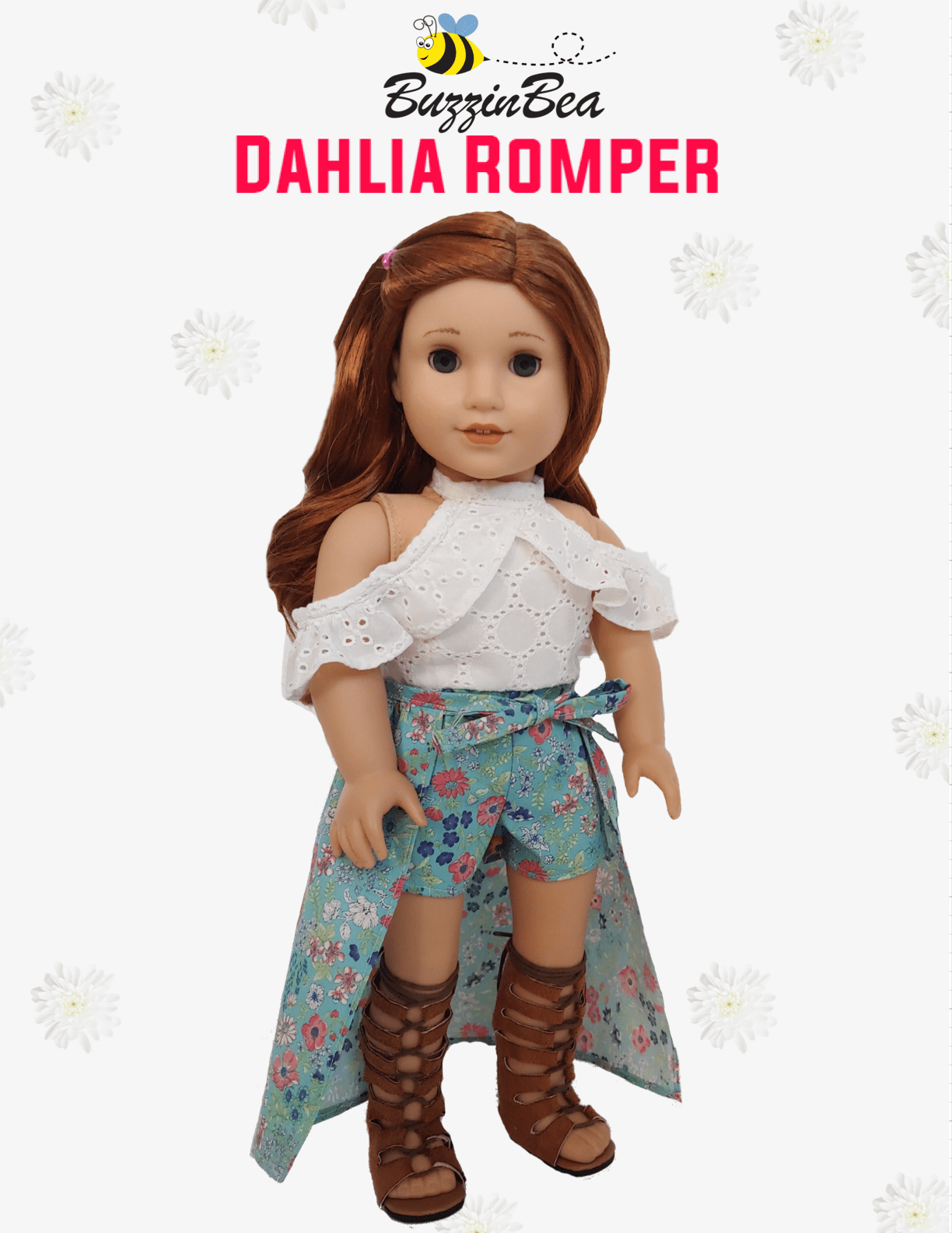 Dahlia Romper 18-inch Doll Clothes PDF Sewing Pattern
