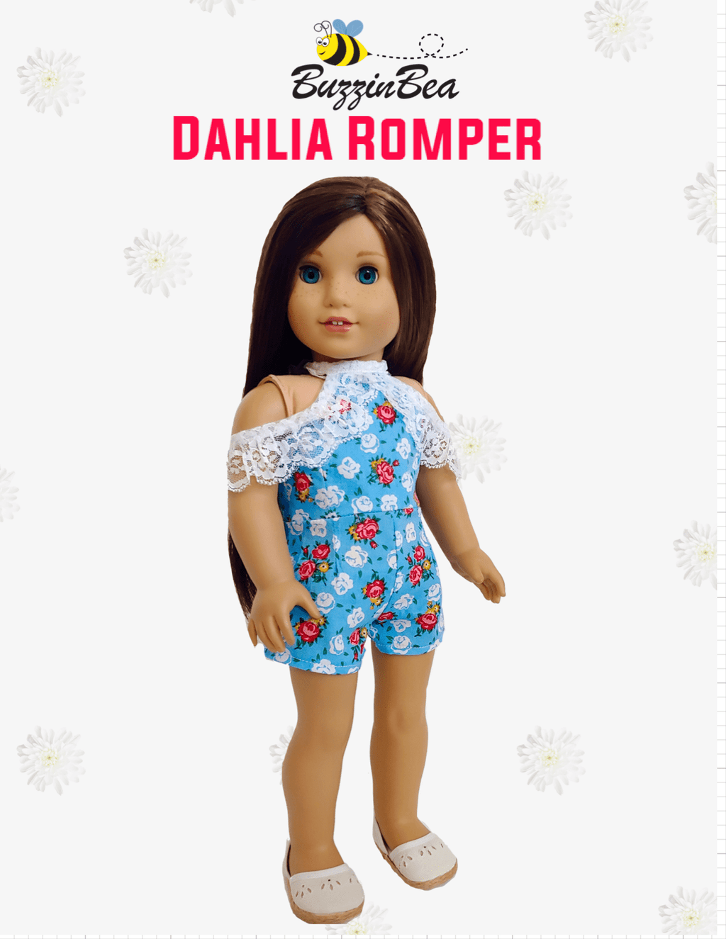 Dahlia Romper 18-inch Doll Clothes PDF Sewing Pattern