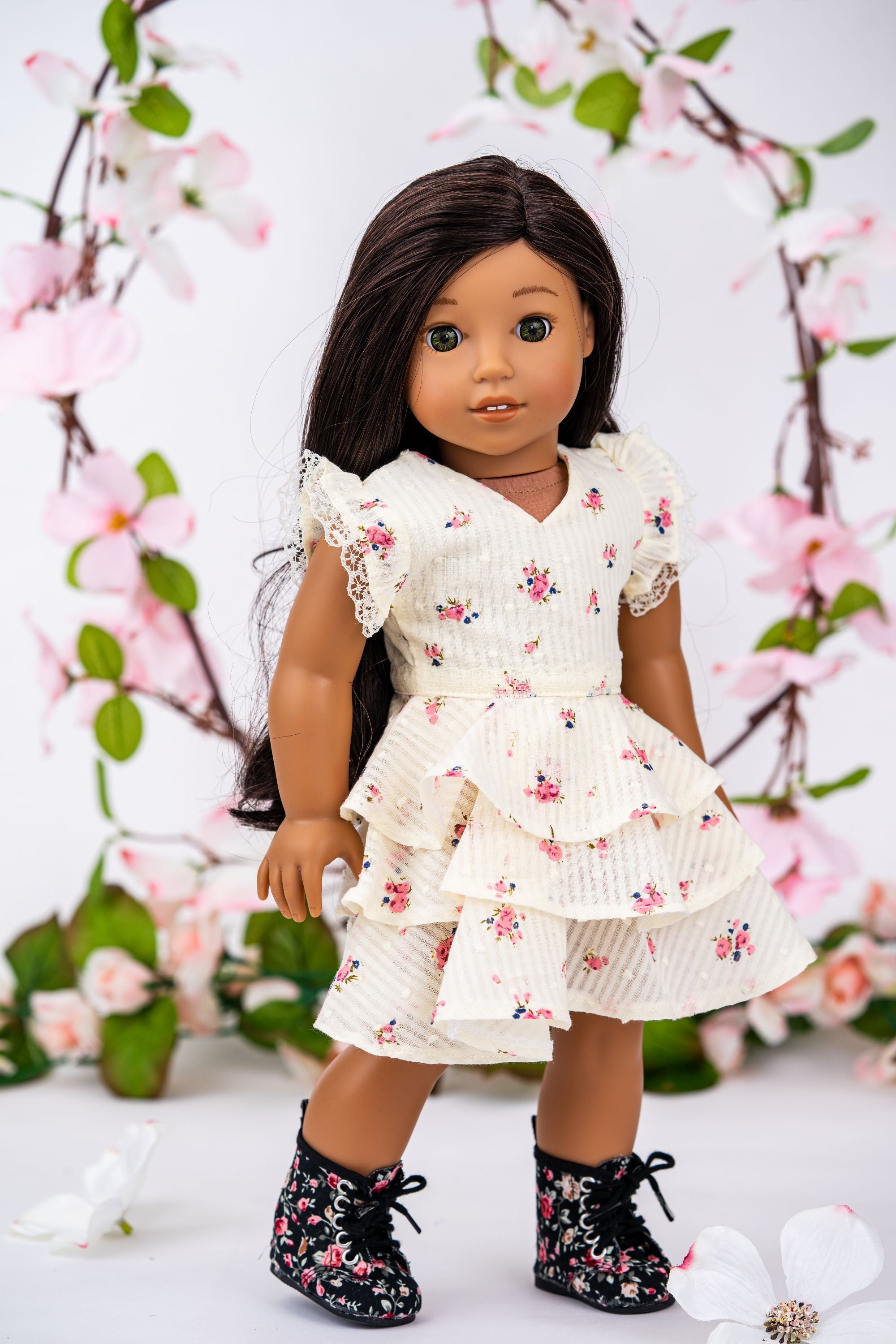 Layered Dress for 18-inch Dolls PDF Sewing Pattern Layered Dress for 18-inch Dolls PDF Sewing Pattern