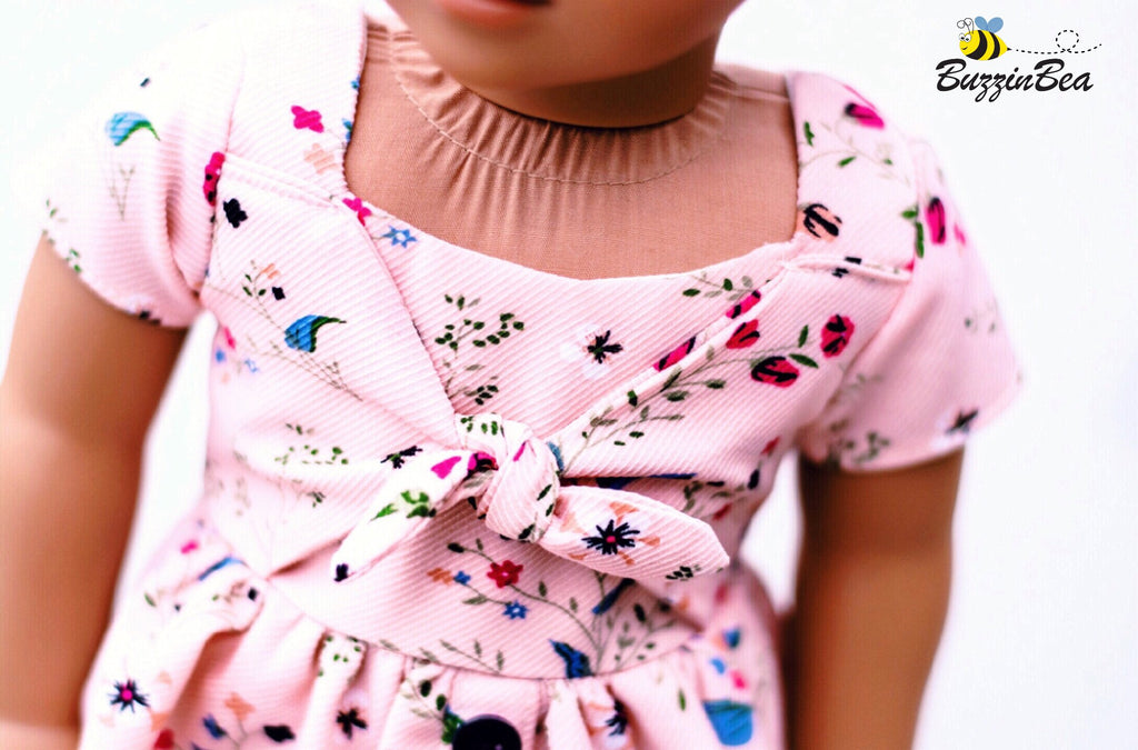 Marguerite Dress 18-inch Doll Clothes PDF Sewing Pattern