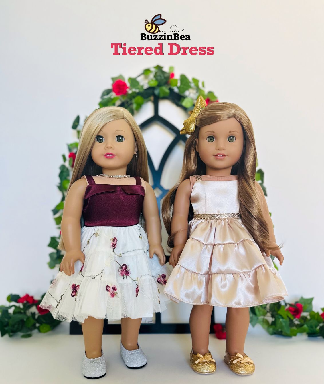 Tiered Dress for 18-inch Dolls PDF Sewing Pattern