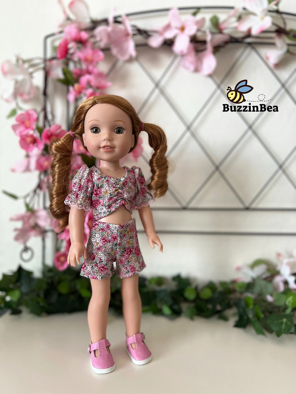 Nymphea Skirt and Top - 14-inch doll clothes PDF sewing pattern